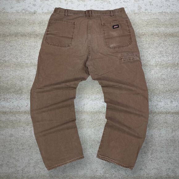 Dickies Other - Vintage 90s Dickies Carpenter Pants 40x32 Baggy Wide Leg Fit Chocolate Brown